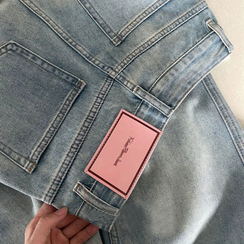 Mode Personlighed All-match Jeans Kvinder