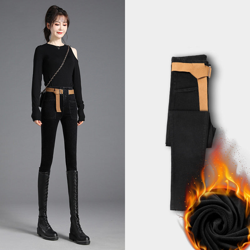 Highly Designed Tight-fitting Women's Trousers With Small Feet