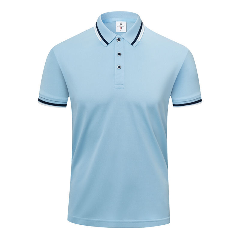 Ice Cotton High-end Enterprise Clothes Lapel Short Sleeve 190g