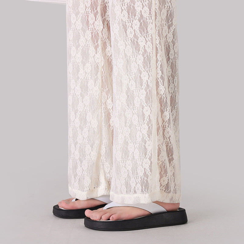Ice Silk Leisure Narrow Wide-leg Pants