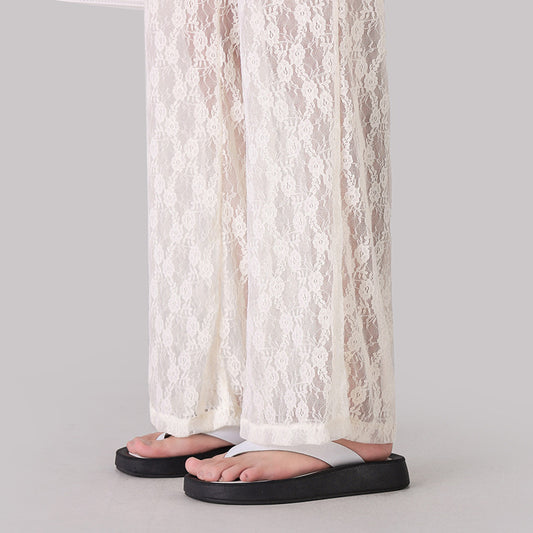 Ice Silk Leisure Narrow Wide-leg Pants