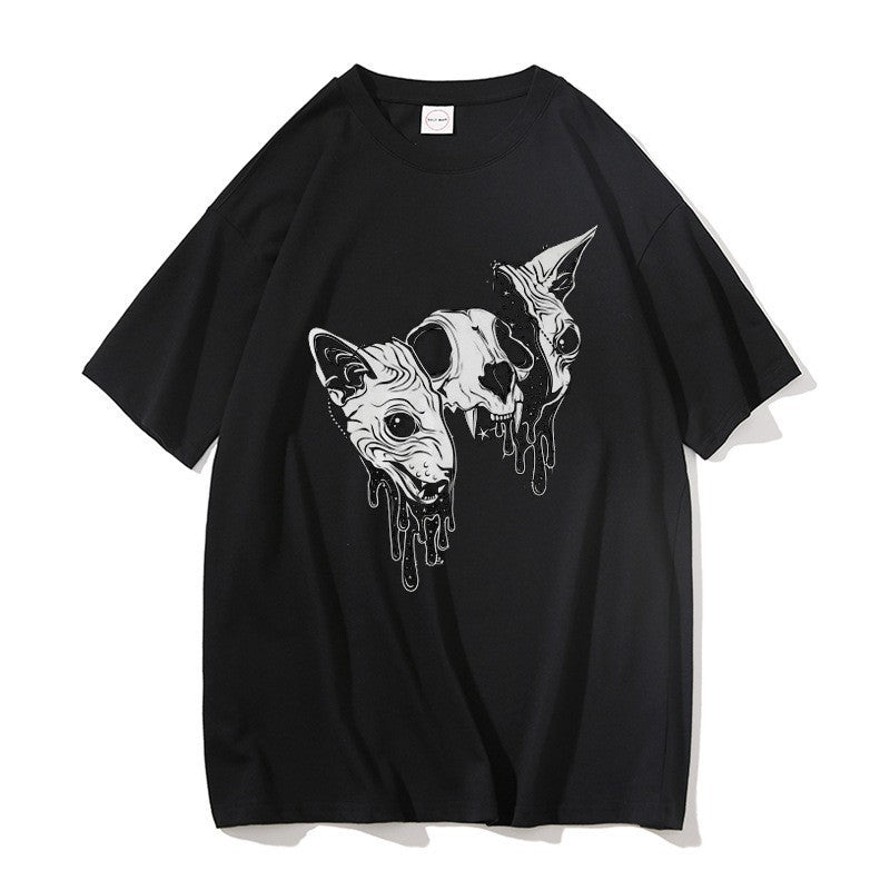Printed Women's T-shirt Casual Short Sleeve Cool Girl Top