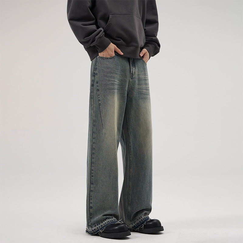 Men's American Loose Burrs Jeans
