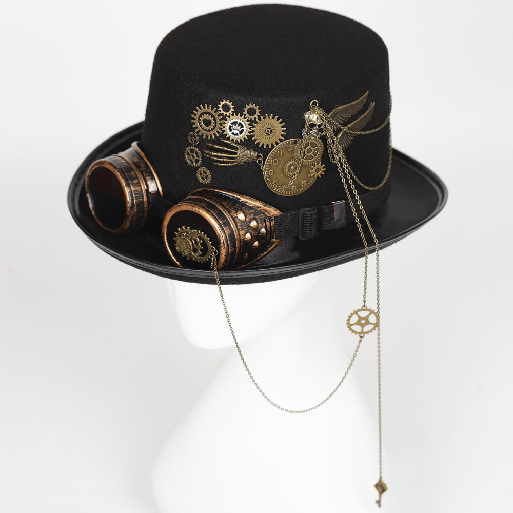 Gear Goth-briller Retro Steampunk-hat