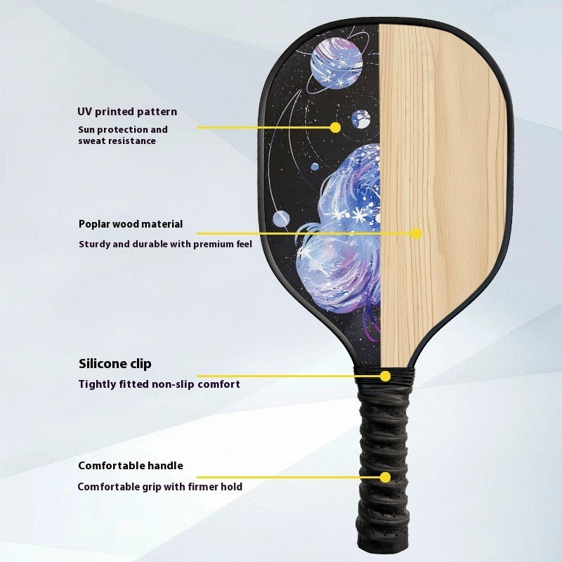 Peak Racket Full Set Of Yang Wooden Professional Peak Racket Board Pike Racket Shot
