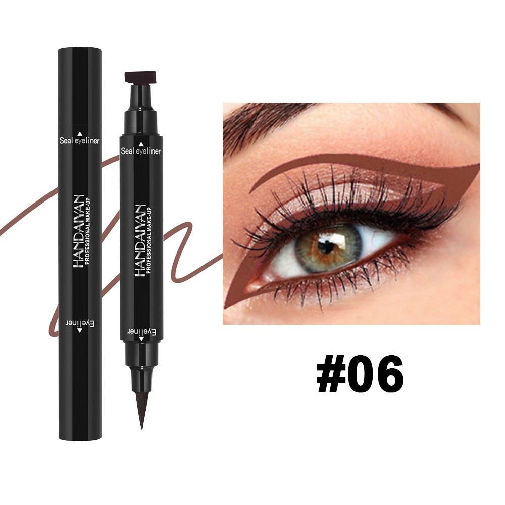 Triangle Seal Color Double Head Liquid Eyeliner