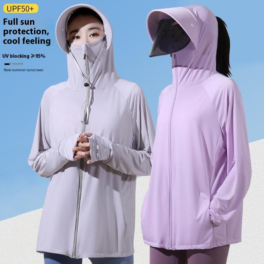 Women's Sun Protection Thin Breathable Hood Coat