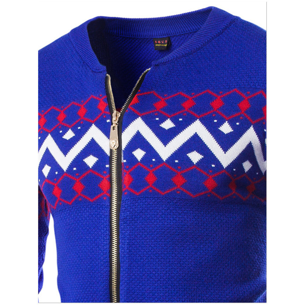Fashion Pattern Casual Round Neck Sweater