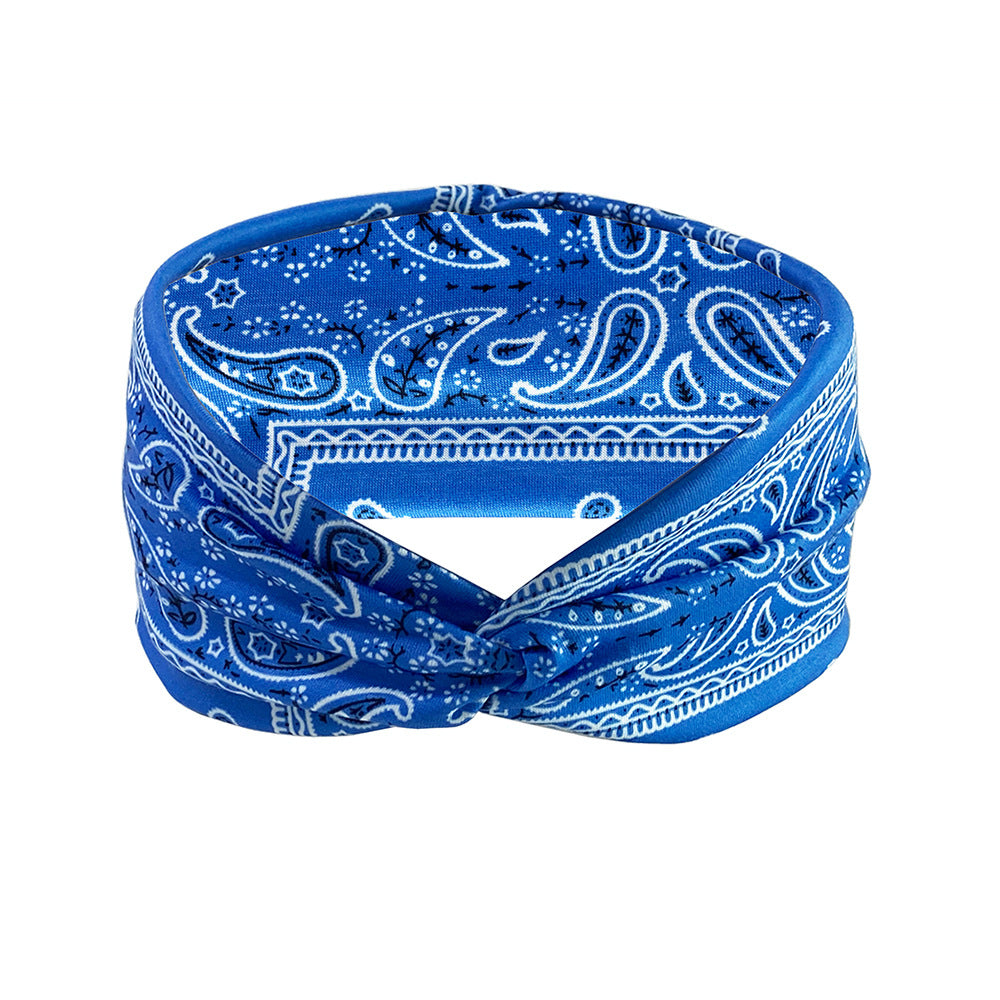 Retro Wide Cross Hairband Amoeba