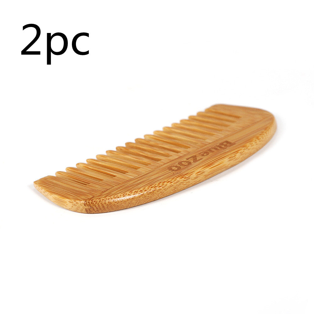 Naturlig bambustræ hårkam massage hovedbund antistatisk herrekam 12x5,2 cm damehårstylingredskab hovedmeridian massagekam