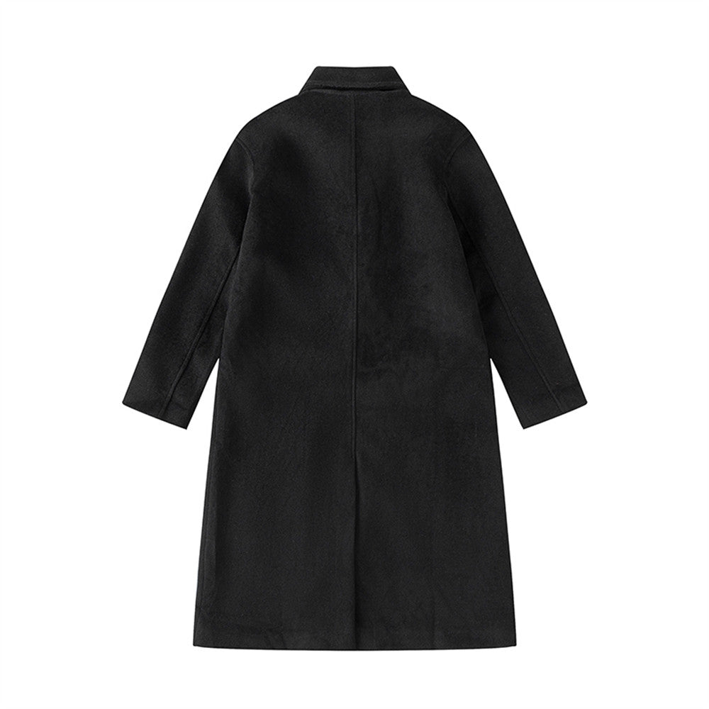Men's Loose Over Knee Lapel Trench Coat