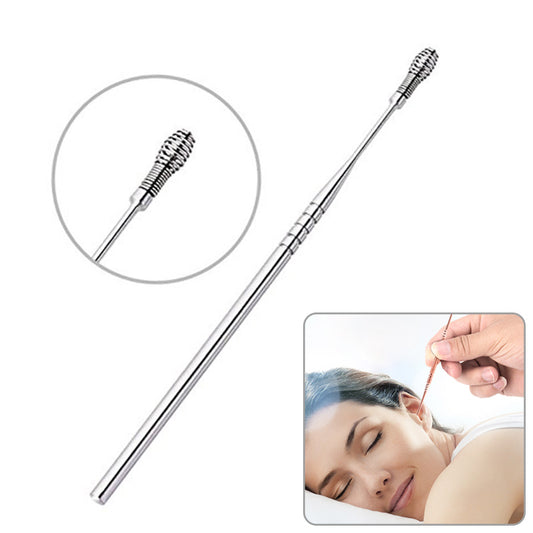 Extended Stainless Steel Rotary Ear Picking Tool