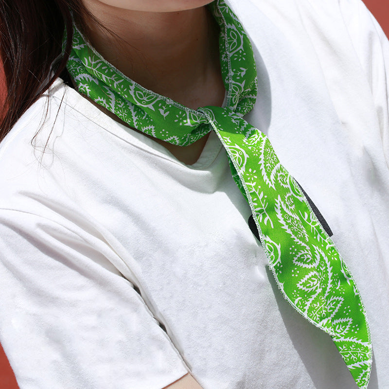 Cashew Flower Ice Towel Ice Belt Cool Ice Towel Absorbent Ice Towel Ice Scarf Leaf Ice Towel