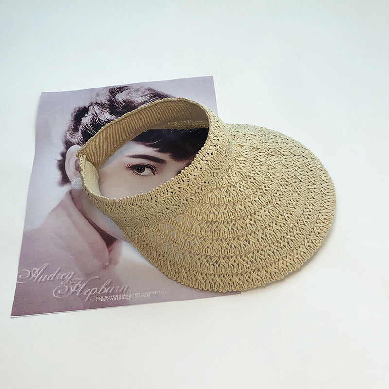 Lace Straw Hat Hollow Headband Hat Sunshade