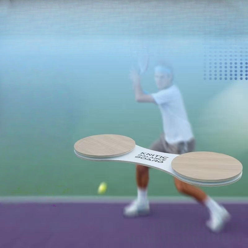 Tennis Power Chain Wood Surf Balance Board Swing Trainer