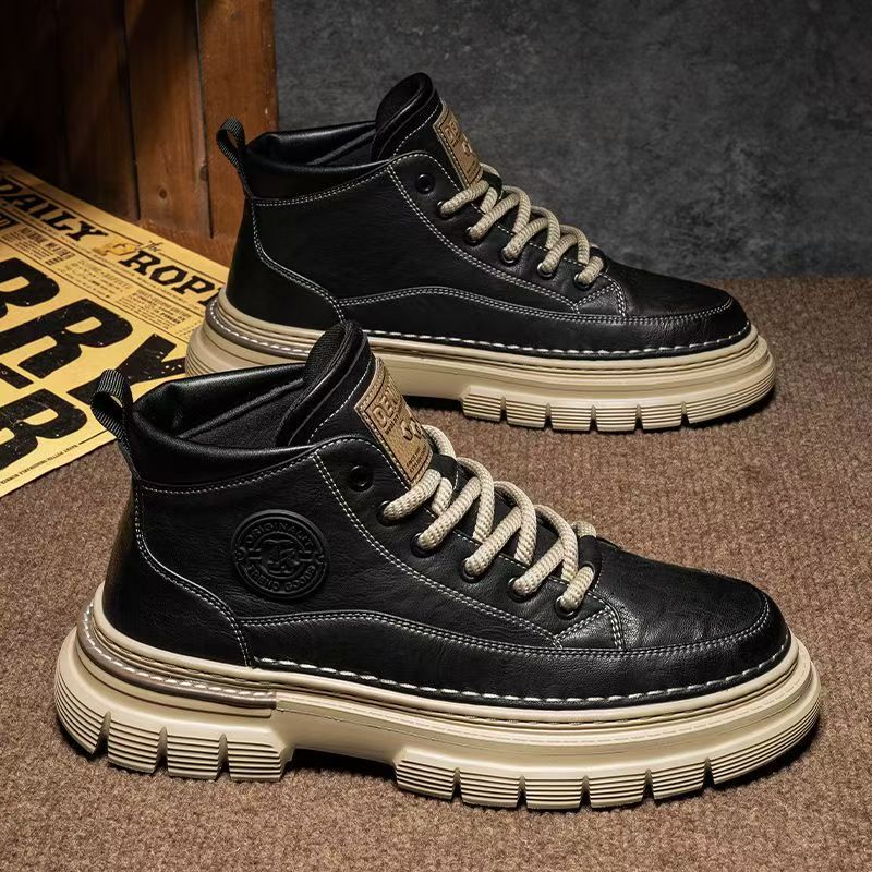 Men's High-top Winter British-style Retro Martin Boots