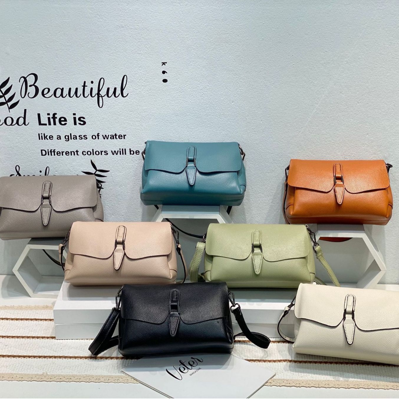 Top Grain Leather Casual Shoulder Crossbody Bag