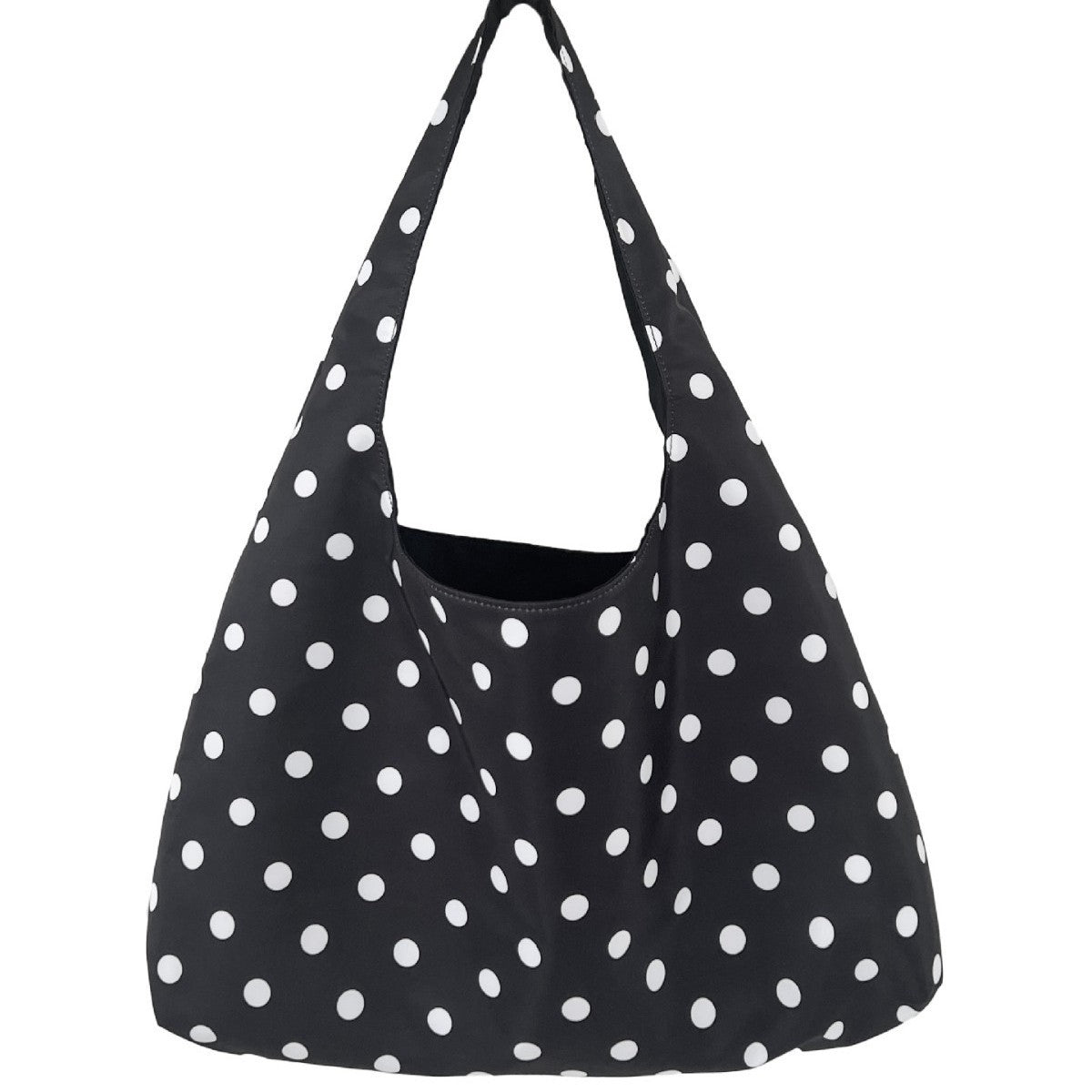 New Round Polka-dot Underarm Shoulder Bag Japanese-style Tote Handbag For Women