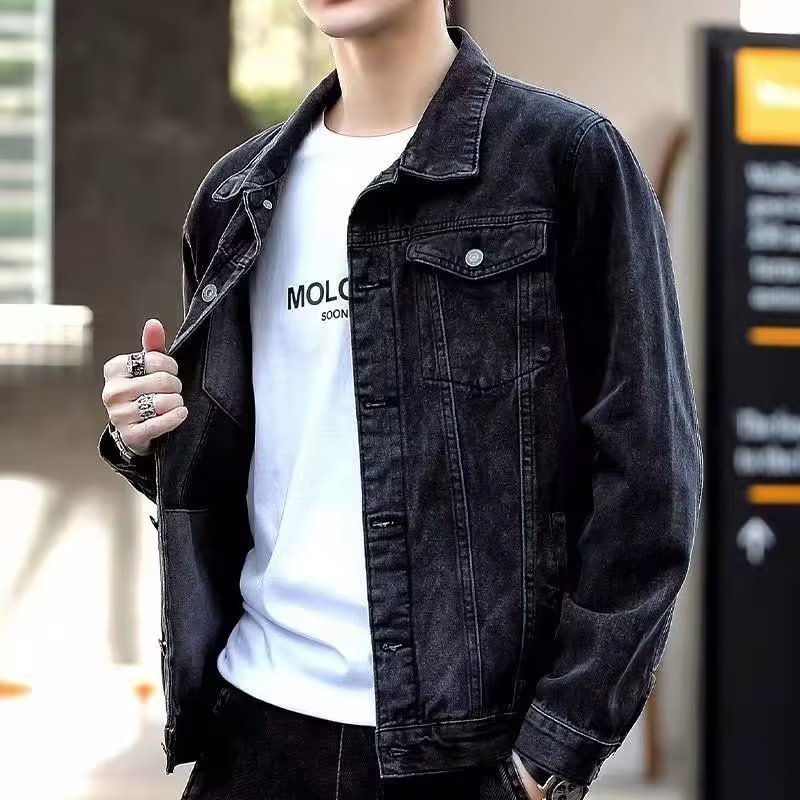Fashion Casual Handsome Overalls Jacket Men