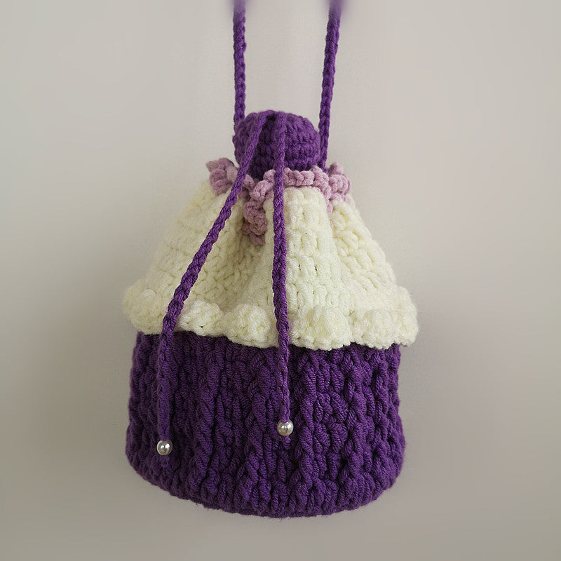 Women's Hand-woven Fashion Personality Drawstring Bag