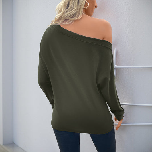 Tynd langærmet pullover T-shirt