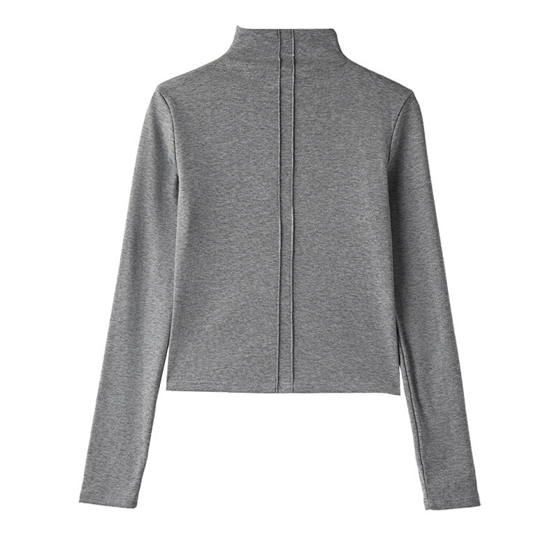 Women's Half-turtle Neck Long-sleeve Versatile Top