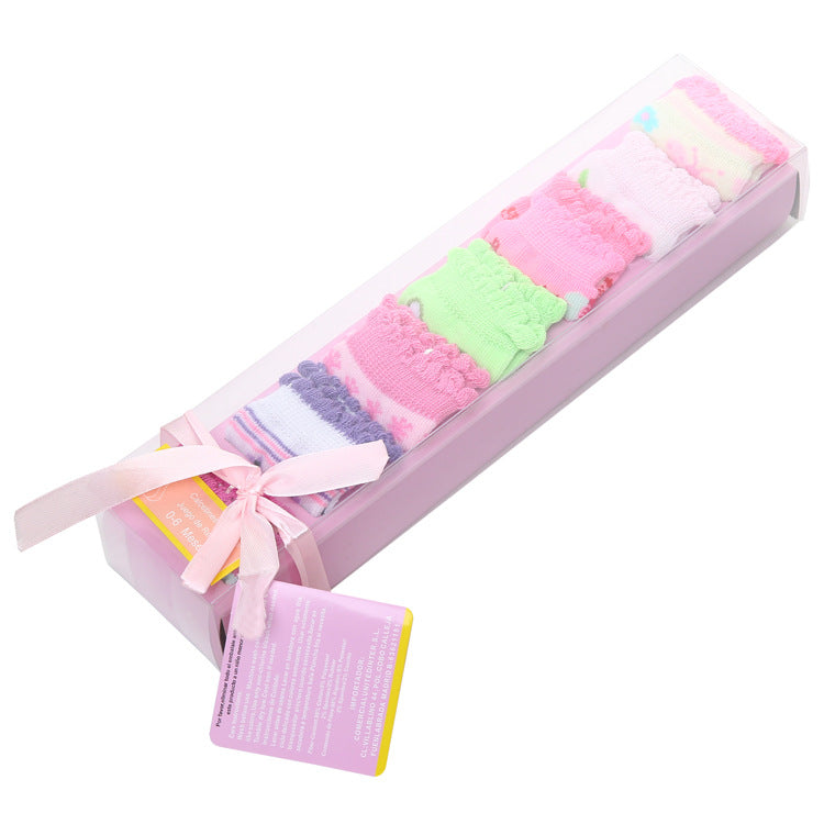 Breathable Sweat Absorbent 7th Children's Socks Cotton Letters