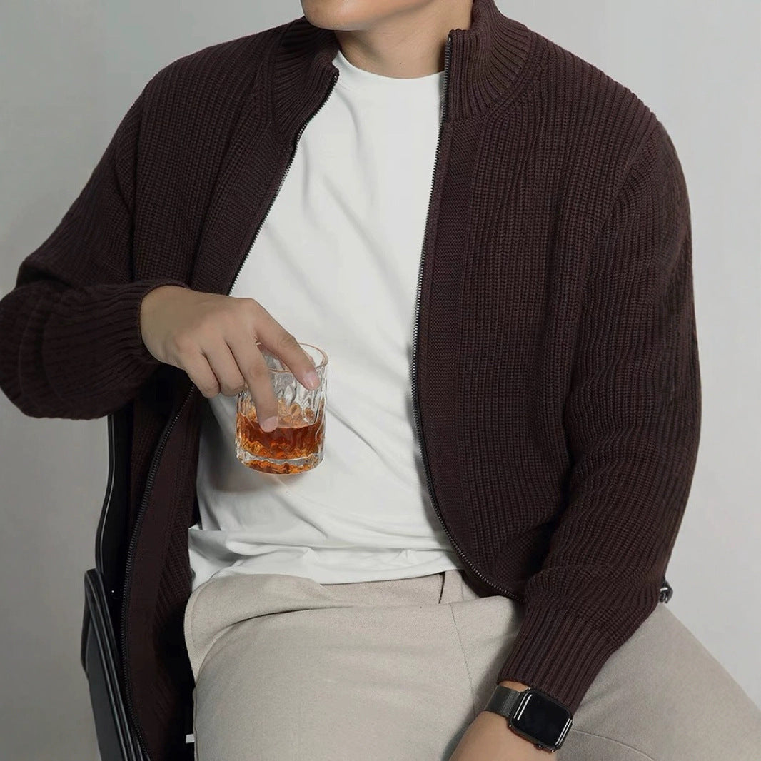 Moderigtig cardigan der passer til alt, alsidig afslappet sweater