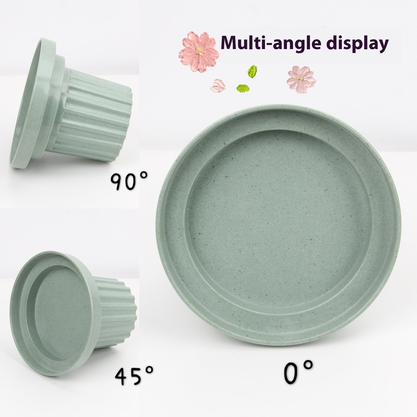 Pet Bowl Bamboo Fiber Three-in-one