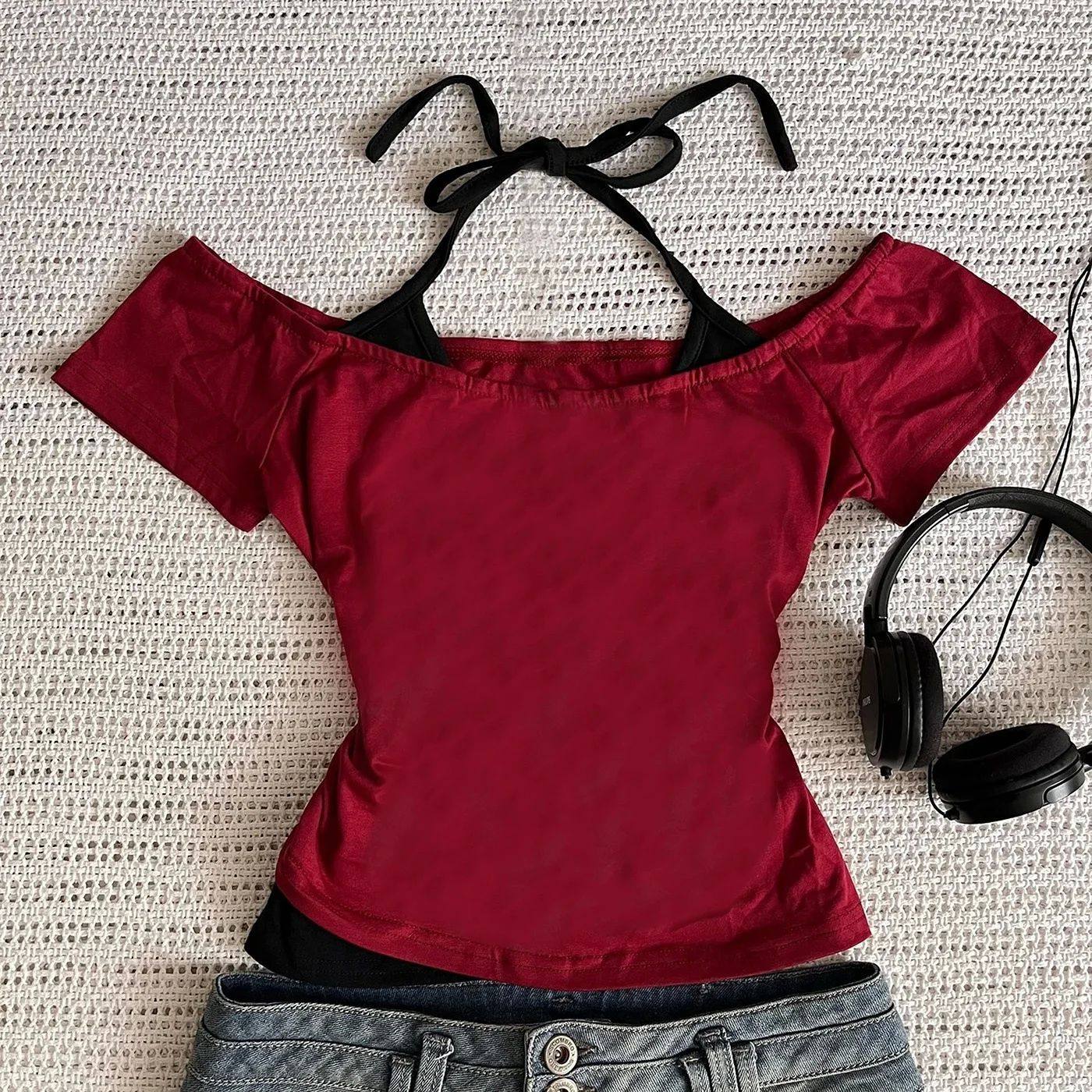 2000s Y2K Crop-top Aesthetic Sweet And Sexy Vest For Women