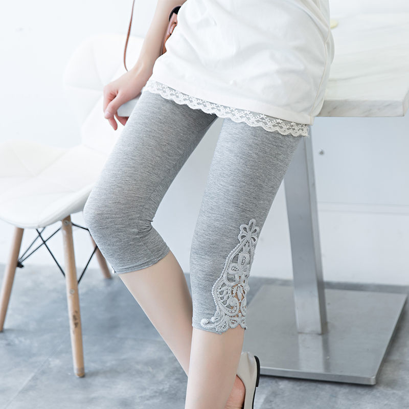 Women's Fashion Lace Stretch Bottoming Pants
