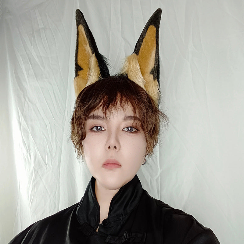 Domineering Mr Dobbin Dog Ear Headband Animal Personification Cos Barrettes