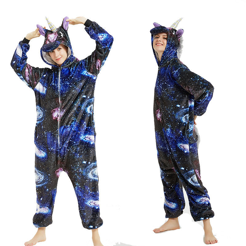 Cartoon Animal One-piece Pajamas For Adults