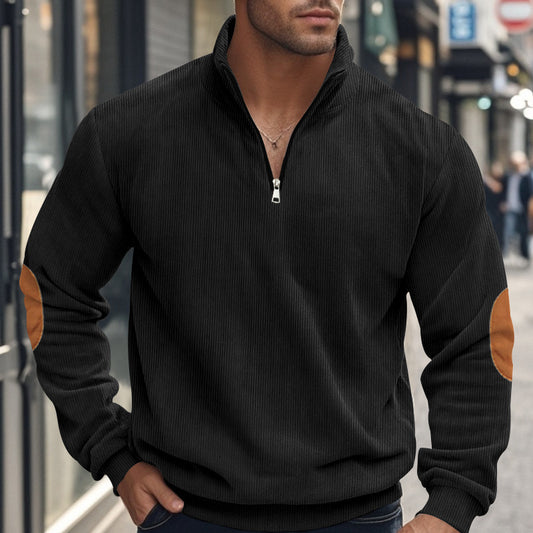 Embroidered Men's Corduroy Top