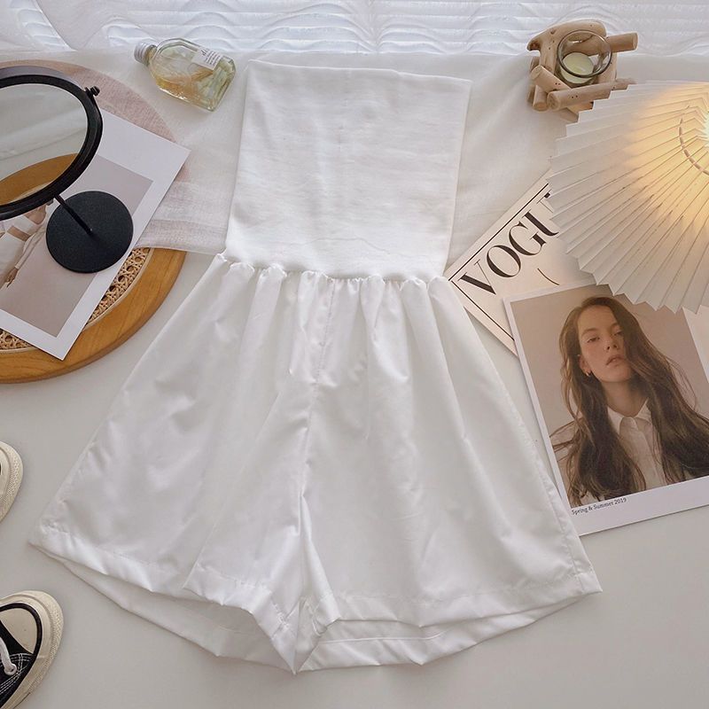 Womens Stylish High-waisted Wide-leg Shorts