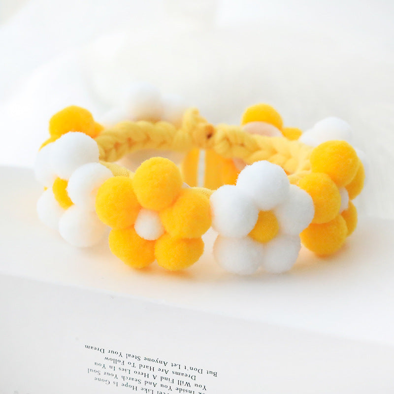 Pet Polyester Flower Woven Adjustable Collar