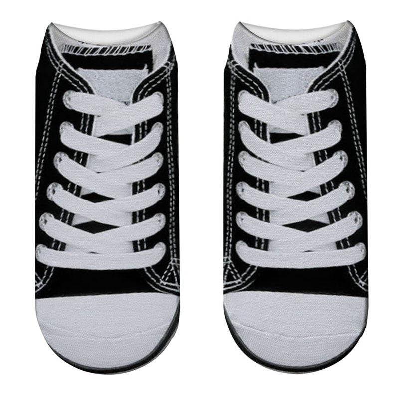 New Sneakers Print New 3D Women's Socks