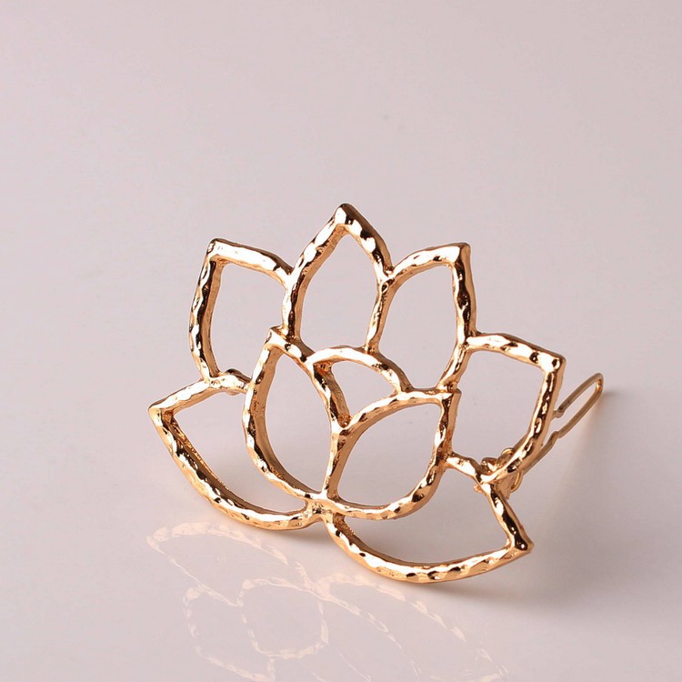 Literary Metal Lotus Shape Retro Hairpin