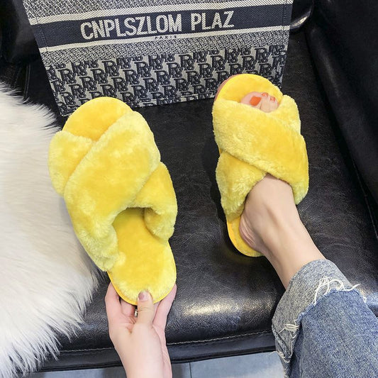 Parent-child Home Non-slip Cotton Slippers For Spring And Autumn