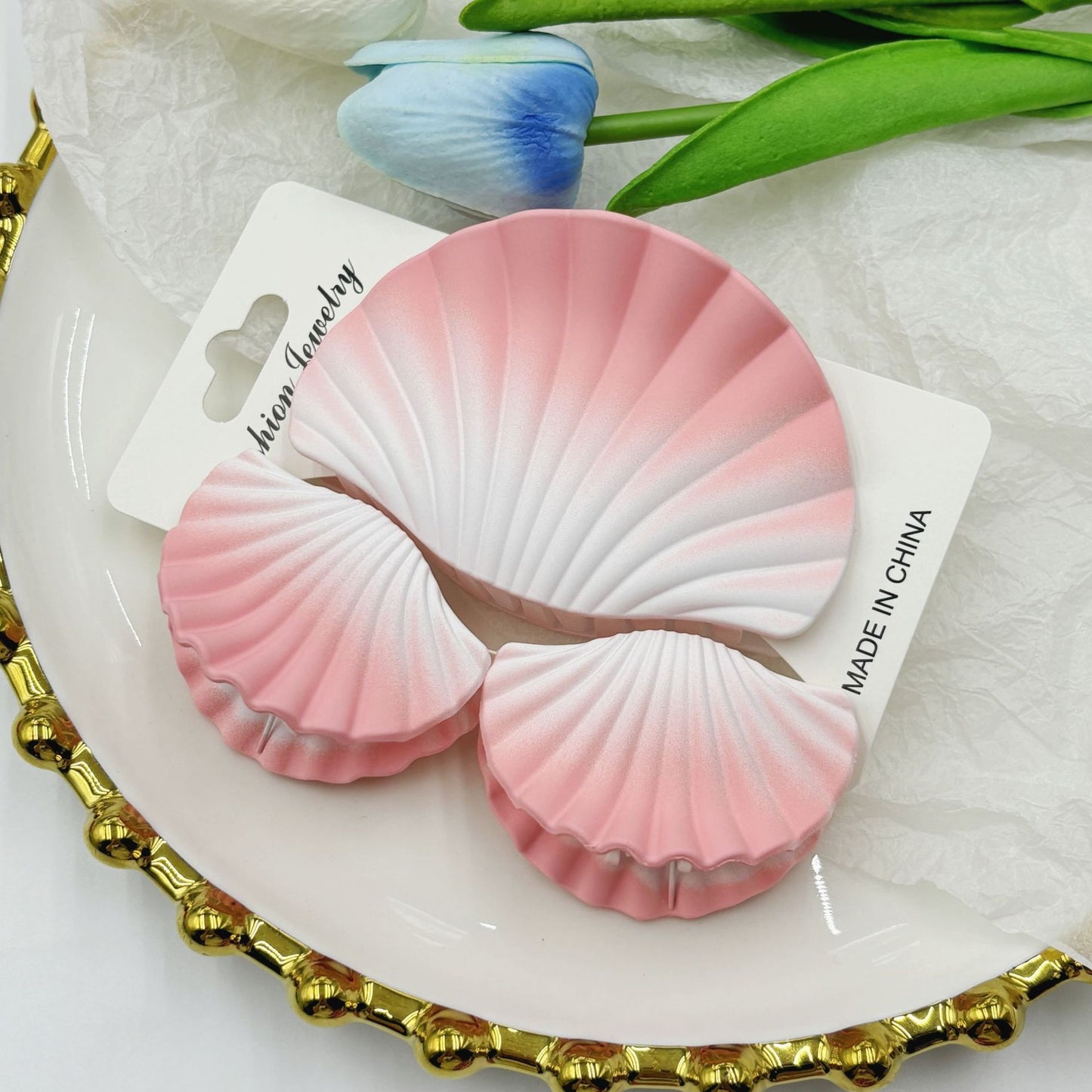 Gradient Frosted Hair Clip Set