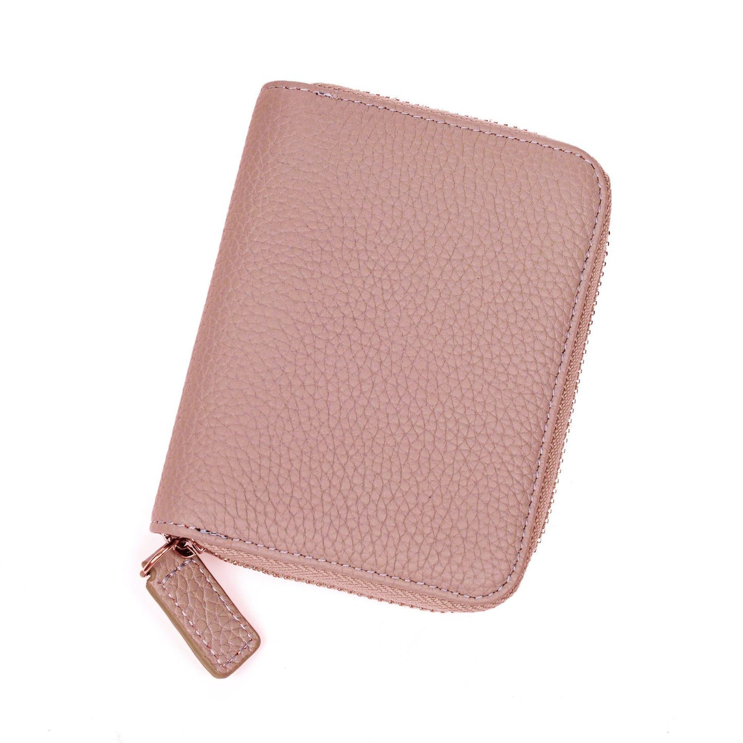 Leather Ins Organ Card Bag Rfid Anti-theft Zipper
