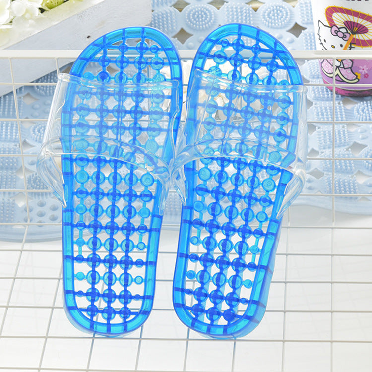 Summer Indoor Non-slip Bath Massage Plastic Slippers