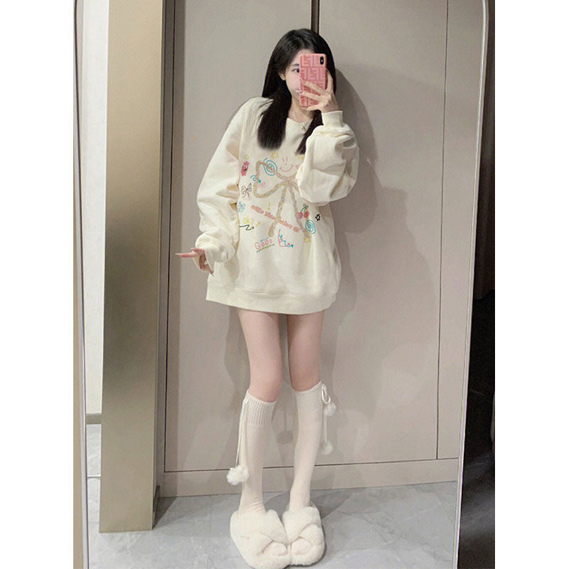American Plus Size Thin Round Neck Sweater Women