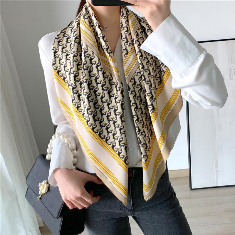 Fashion Home Color Leopard Twill Scarf