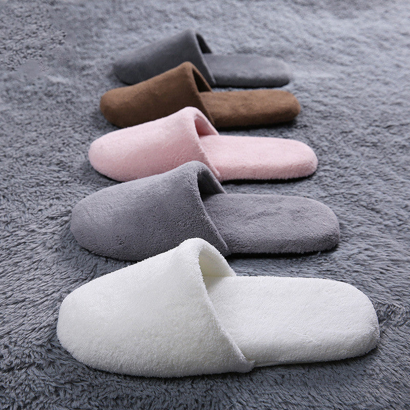 Coral Velvet Bread Shoes Thick Warm Slippers