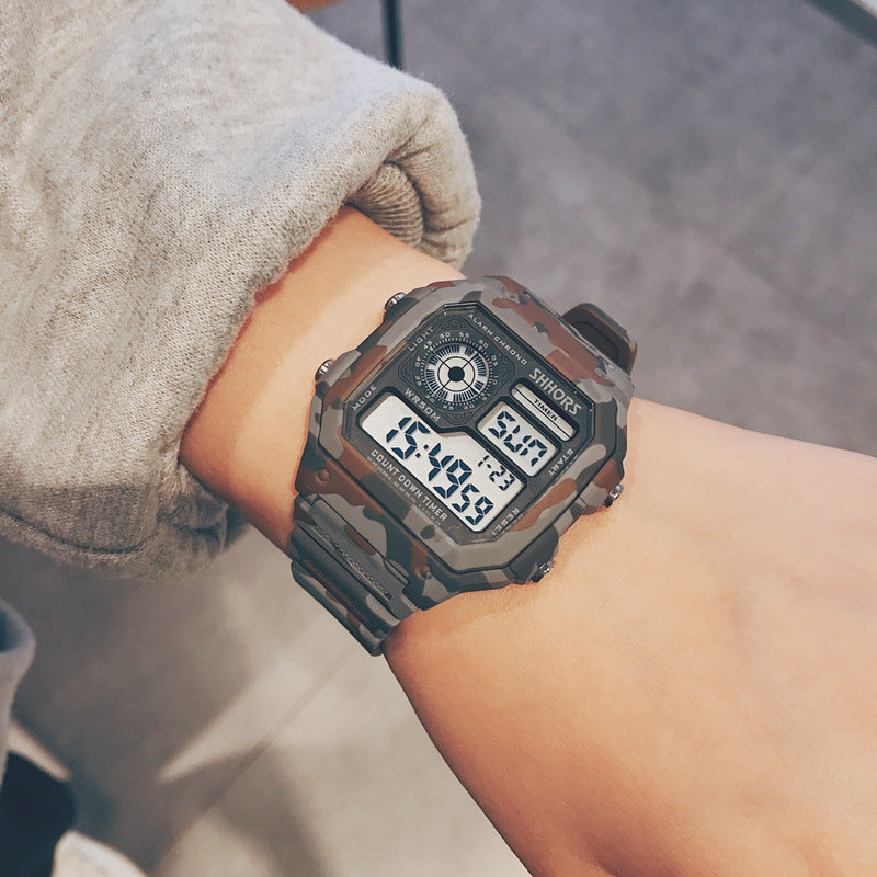 Men's Trendy Fashion Waterproof Sports Leisure Electronic Watch