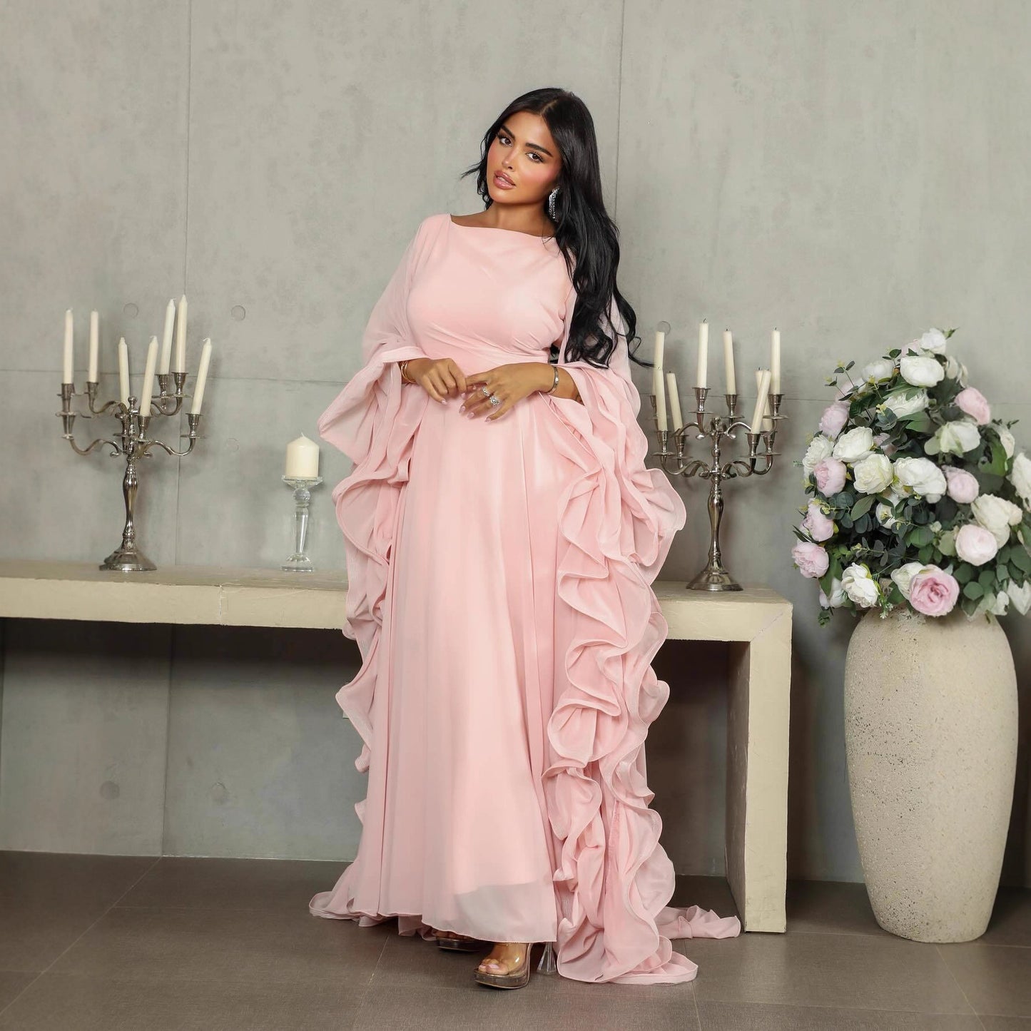 Large Voluminous Tulle Ball Gown Evening Dress For Women