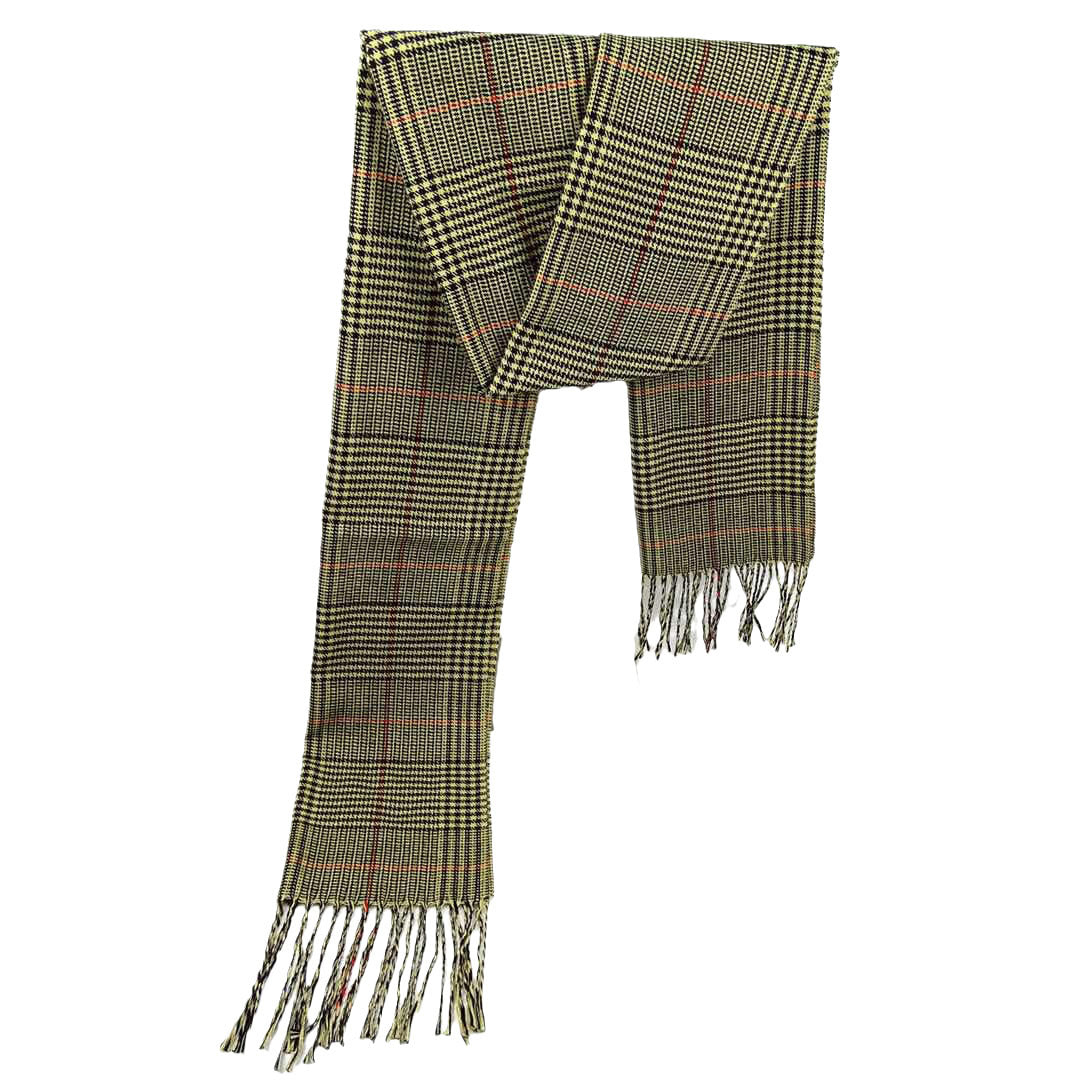Men's Versatile Reversible Checkered Shawl Scarf