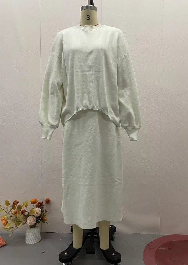All-match Top Casual Lazy Skirt Suit