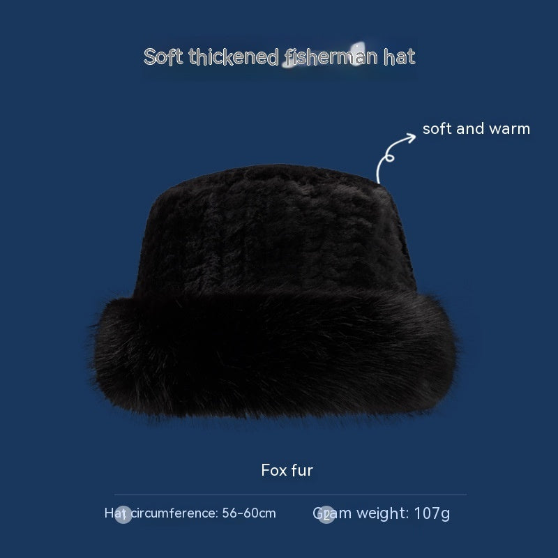 Velvet Hood Female Winter Korean Style Face Small Extra Thick Protection